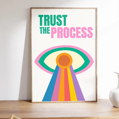 Cuadro Decorativo Frases, Motivación, Trust the process