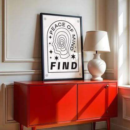 Cuadro Decorativo Póster, Motivación, Find peace of mind