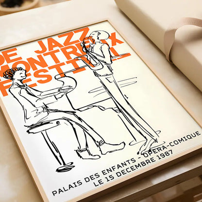 Cuadro Decorativo Música, Jazz Festival Comique