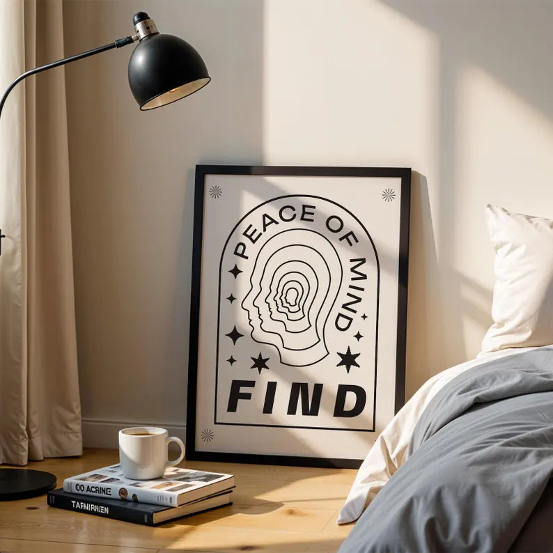 Cuadro Decorativo Póster, Motivación, Find peace of mind