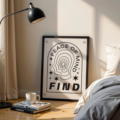 Cuadro Decorativo Póster, Motivación, Find peace of mind