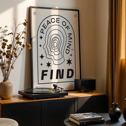 Cuadro Decorativo Póster, Motivación, Find peace of mind