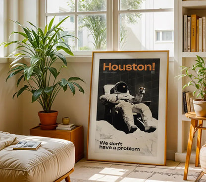 Cuadro Decorativo Póster, Houston, Estamos en problemas