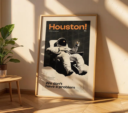 Cuadro Decorativo Póster, Houston, Estamos en problemas