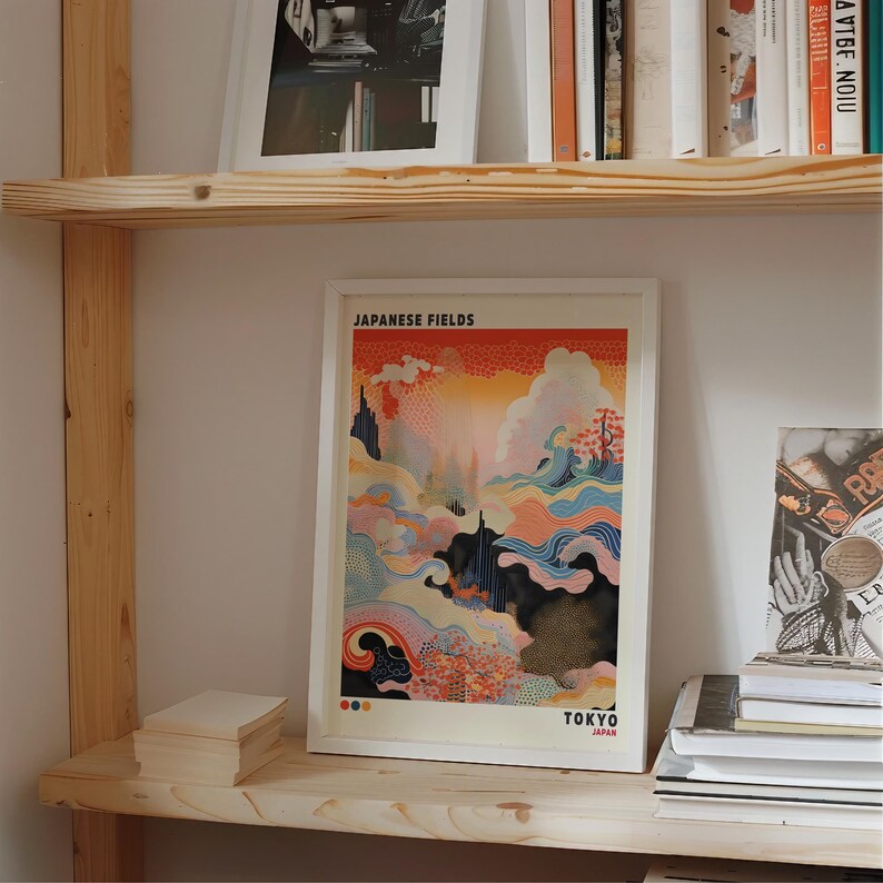 Cuadro Decorativo Abstracto, Japandi, Decoración Japonesa XI