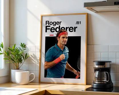 Cuadro Decorativo Póster Tenis, Roger Federer
