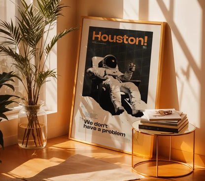 Cuadro Decorativo Póster, Houston, Estamos en problemas