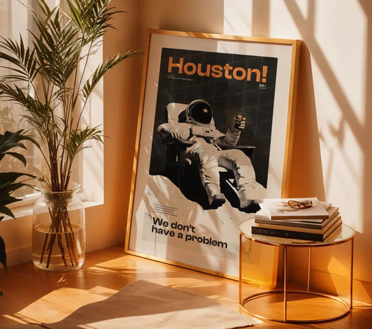 Cuadro Decorativo Póster, Houston, Estamos en problemas