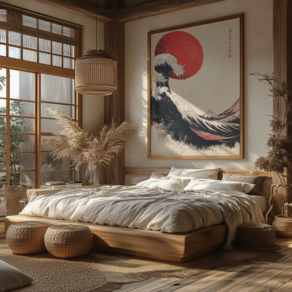 Cuadro Decorativo Póster La gran ola de Kanagawa Japón