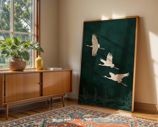 Cuadro Decorativo Abstracto, Japandi, Decoración Japonesa IX