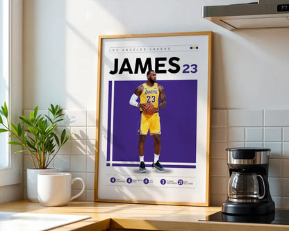 Cuadro Decorativo Póster Basketball James