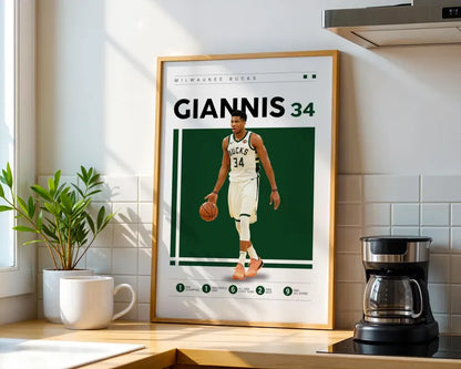Cuadro Decorativo Póster Basketball Giannis