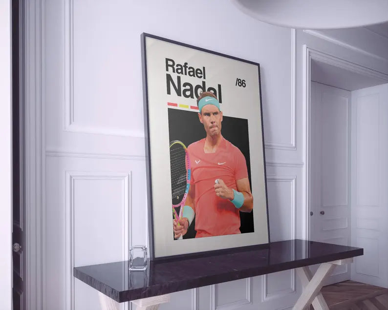 Cuadro Decorativo Póster Tenis, Rafa Nadal