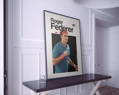 Cuadro Decorativo Póster Tenis, Roger Federer