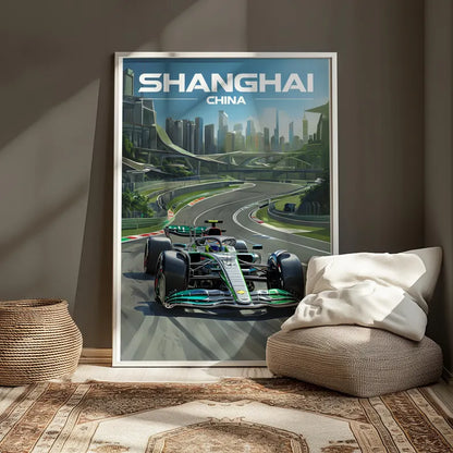 Cuadro Decorativo Póster F1, Fórmula 1, Shangai