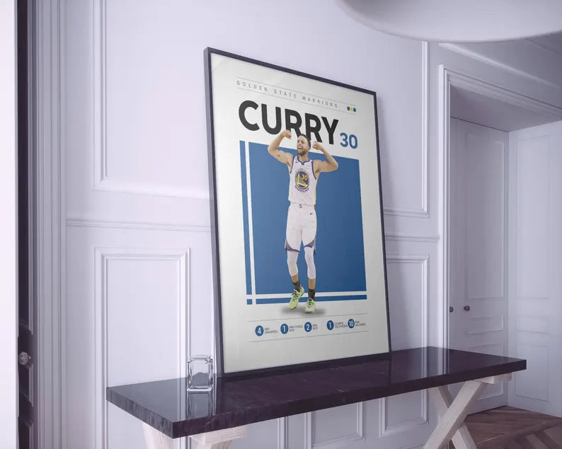 Cuadro Decorativo Póster Basketball Curry