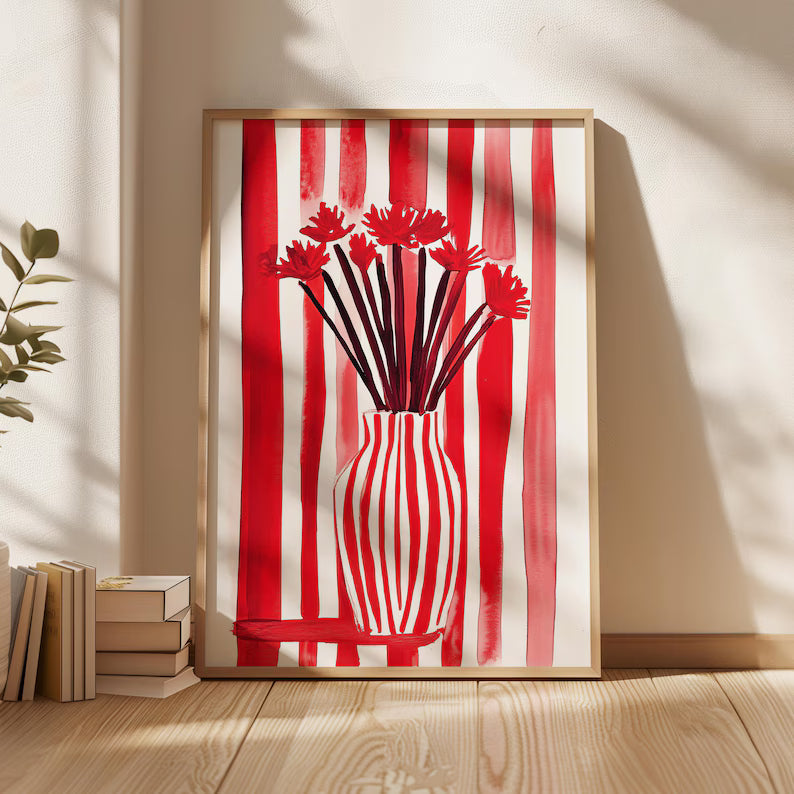 Cuadro Decorativo Abstracto, Marco Natural Ilustraciones modernas