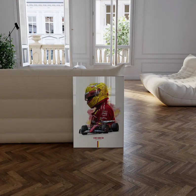 Cuadro Decorativo Póster F1, Fórmula 1, Hamilton