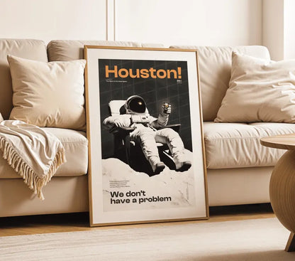Cuadro Decorativo Póster, Houston, Estamos en problemas