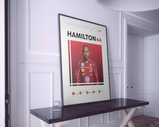 Cuadro Decorativo Póster F1, Fórmula 1, Hamilton II