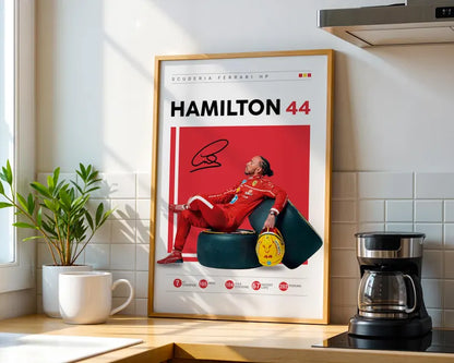 Cuadro Decorativo Póster F1, Fórmula 1, Hamilton