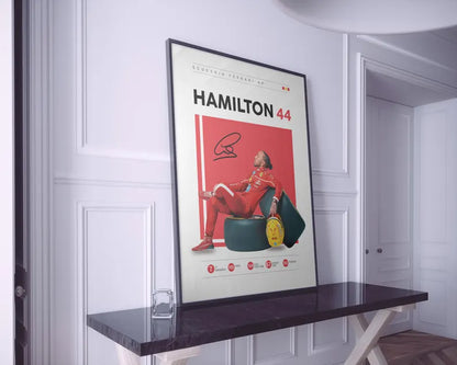 Cuadro Decorativo Póster F1, Fórmula 1, Hamilton