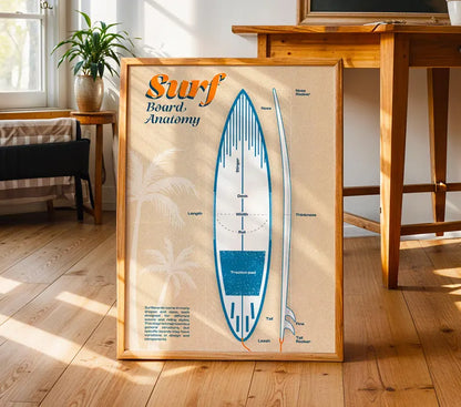 Cuadro Decorativo Surf, Póster, Playa