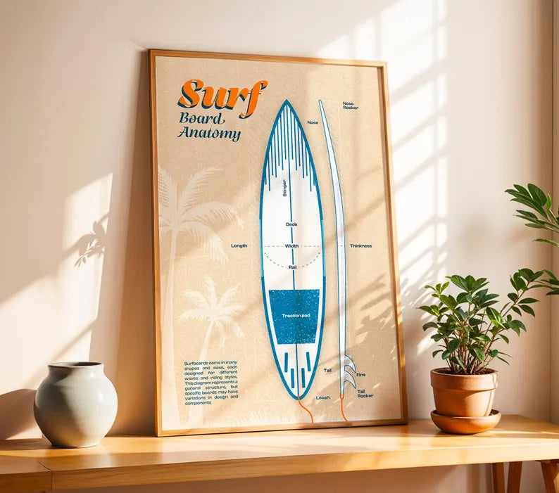 Cuadro Decorativo Surf, Póster, Playa