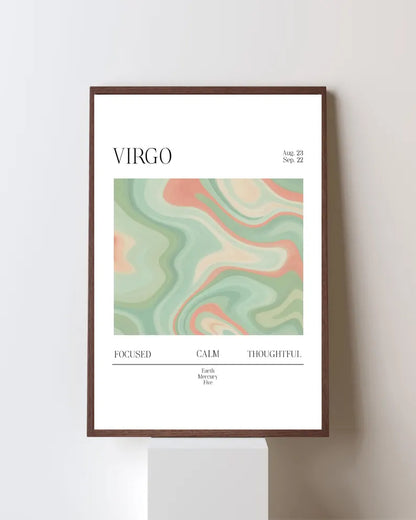 Cuadro Decorativo Póster, Zodiaco Virgo