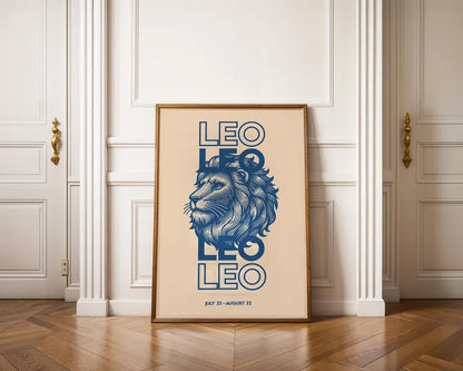 Cuadro Decorativo Póster, Zodiaco, Leo