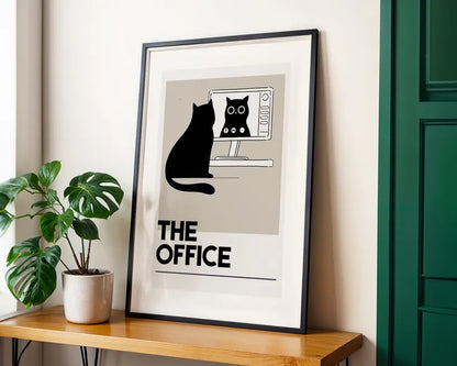 Cuadro Decorativo Póster, Gato, Cat, The Office