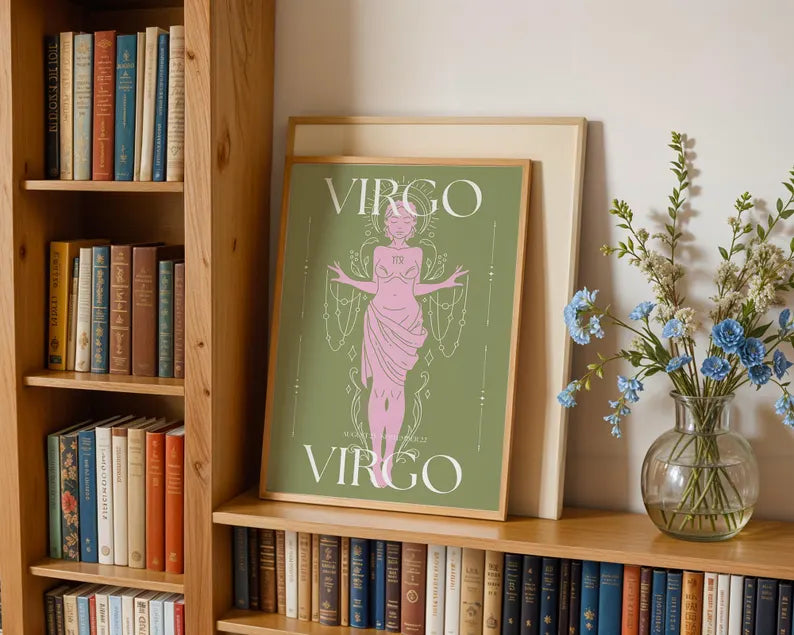 Cuadro Decorativo Póster, Zodiaco, Virgo