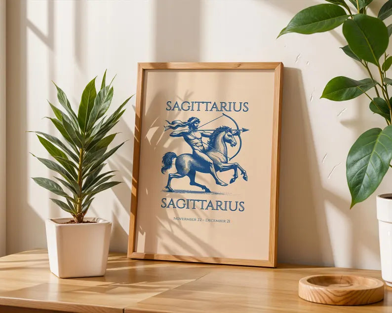 Cuadro Decorativo Póster, Zodiaco, Sagitario