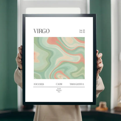 Cuadro Decorativo Póster, Zodiaco Virgo