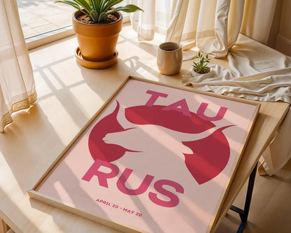 Cuadro Decorativo Póster, Zodiaco, Tauro