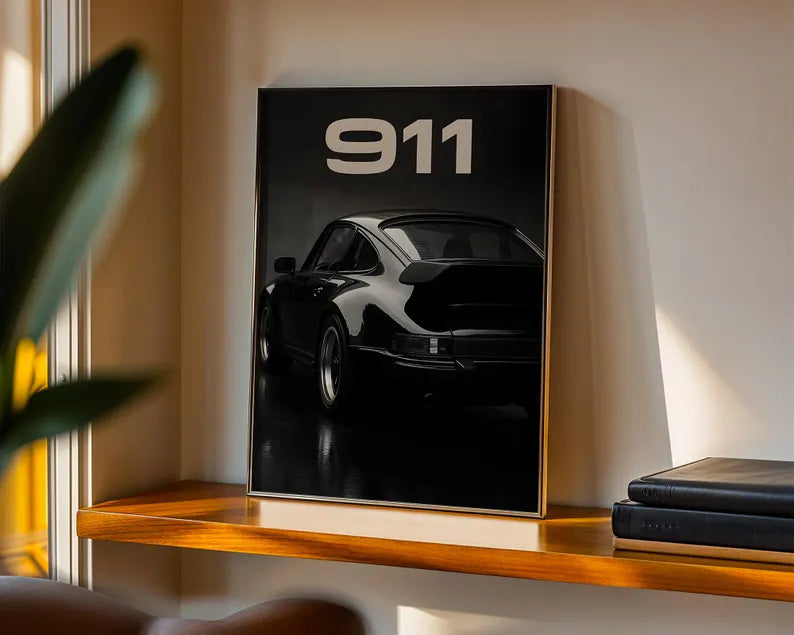 Cuadro Decorativo Póster Porsche, 911. Autos