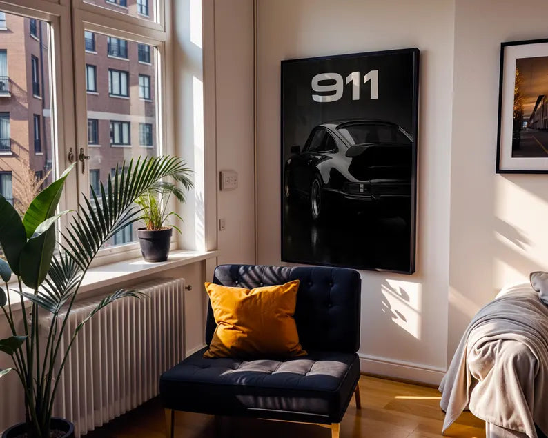 Cuadro Decorativo Póster Porsche, 911. Autos
