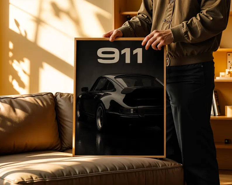 Cuadro Decorativo Póster Porsche, 911. Autos