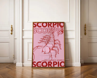 Cuadro Decorativo Póster, Zodiaco Escorpio IV