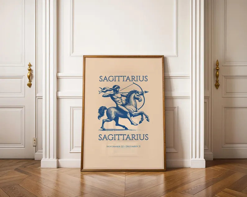 Cuadro Decorativo Póster, Zodiaco, Sagitario
