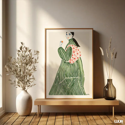 Cuadro Decorativo Abstracto, Marco Natural Ilustraciones modernas