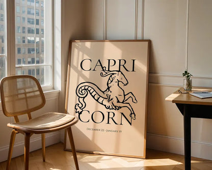 Cuadro Decorativo Póster, Zodiaco, Capricornio