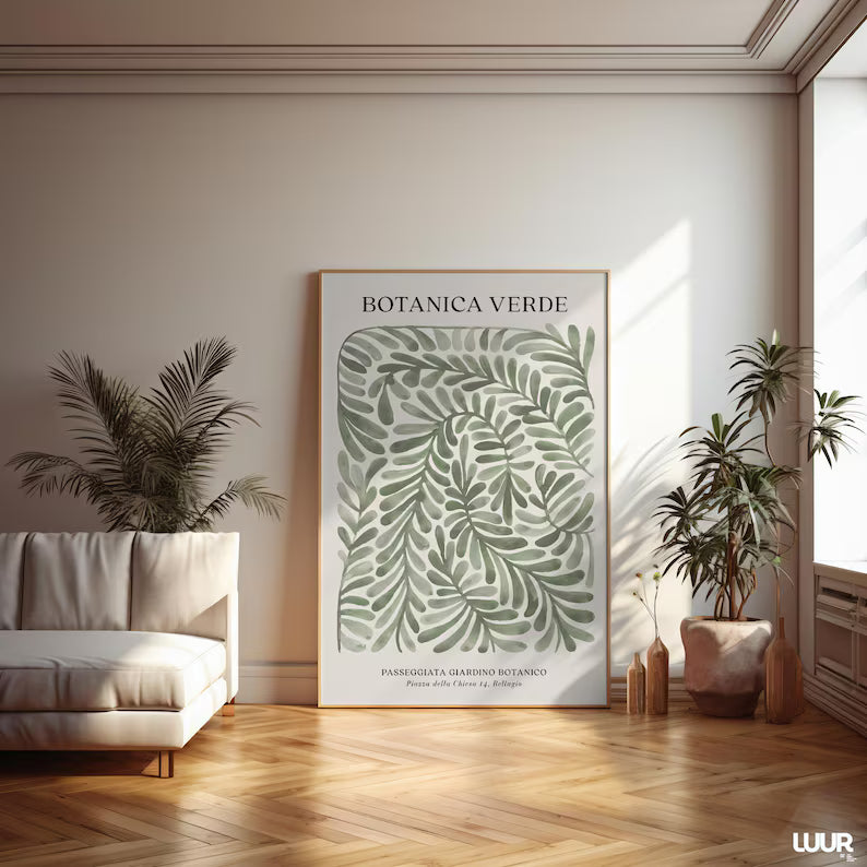 Cuadro Decorativo Abstracto, Marco Natural Ilustraciones modernas
