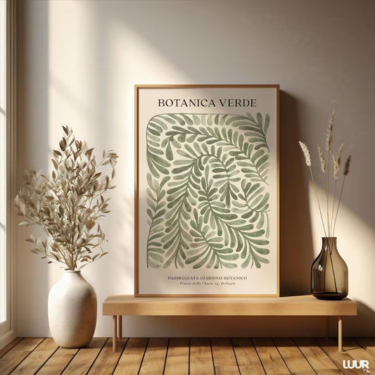 Cuadro Decorativo Abstracto, Marco Natural Ilustraciones modernas