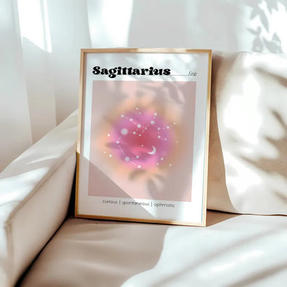 Cuadro Decorativo Póster, Zodiaco, Sagitario II