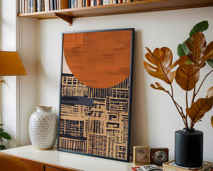 Cuadro Decorativo Abstracto, Japandi, Decoración Japonesa X