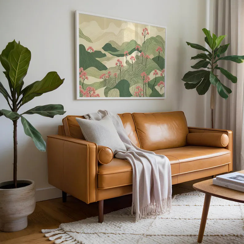 Cuadro Decorativo Abstracto, Japandi, Decoración Japonesa XIII