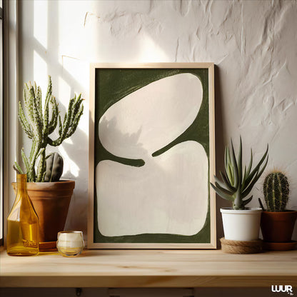 Cuadro Decorativo Abstracto, Marco Natural Ilustraciones modernas