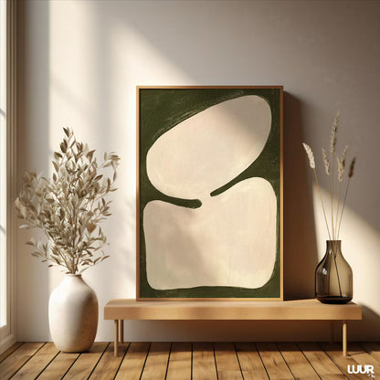 Cuadro Decorativo Abstracto, Marco Natural Ilustraciones modernas