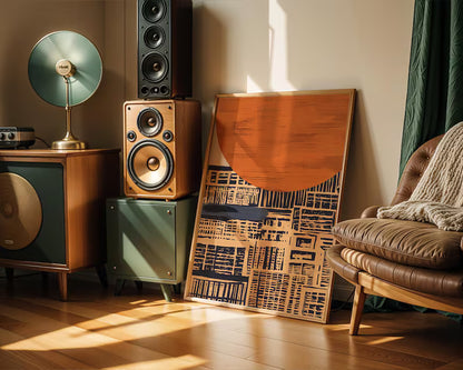 Cuadro Decorativo Abstracto, Japandi, Decoración Japonesa X